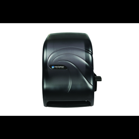 SAN JAMAR Lever Roll Oceans Black Pearl Paper Towel Dispenser With Auto Transfer T1190TBK